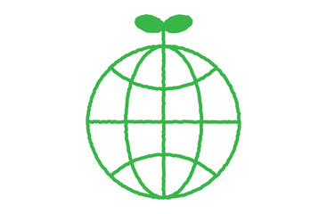 手書き風エコロジーマークのベクターイラスト