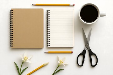 Left Handers Day Workspace Flatlay