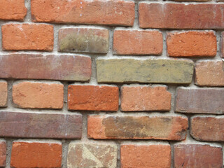 Fragment of a brick wall