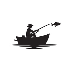  Fishing Boat Icon for Outdoor Adventure and Sport