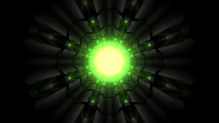 Travelling along a strange alien like subterranean dark tunnel with glowing light on an endless loop.