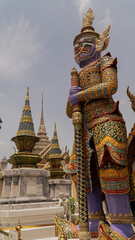Stunning Buddhist Temples in Bangkok, Yaksha Statue, Thailand – Travel Photography