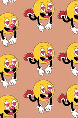 Heart Emoji Pattern Seamless