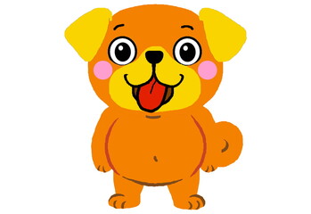 正面を向いて笑うパグ