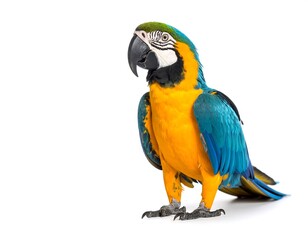 Fototapeta premium Colorful parrot profile, vibrant plumage