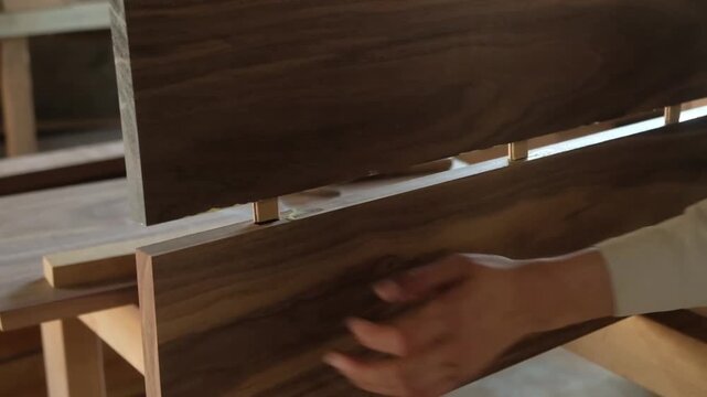 Dry-fitting a woodworking joint for a perfect fit