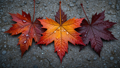 Autumn Leaves: Vibrant Fall Foliage, Maple Leaves, Nature Photography