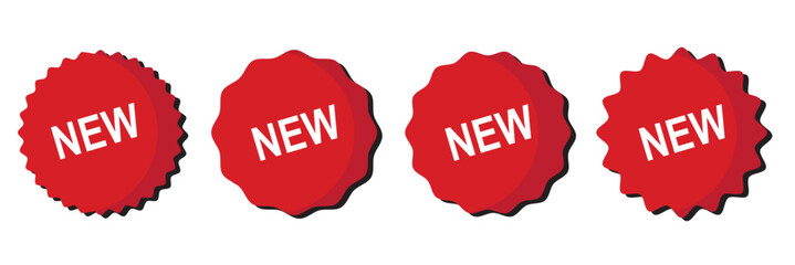  New Collection and Labels for Promotions. new arrival icon isolated. Set of new arrival tag icon set Stickers for shop product tags . eps 10 