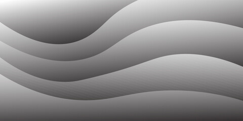 black white Fluid Gradient Background with Abstract Shapes.