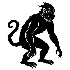 Monkey Silhouette Vector