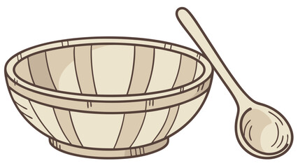 Wooden Mortar and Pestle