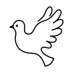 飛んでいるハトのアイコン
