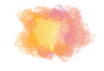 Abstract grunge rough brush strokes overlay cutout, paint strokes with brush fluid texture, watercolor strokes cutout on transparent background