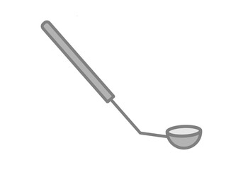 Espejo con mango de dentista en fondo blanco