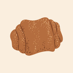 Fresh baked sweet pastry, ideal for bakery menus, coffee shops, or dessert designs.