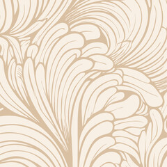 Luxury golden flower line art background vector. Natural botanical elegant flower with gold line art. 
