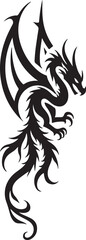 Obraz premium Tribal Dragon Tattoo Vector Design