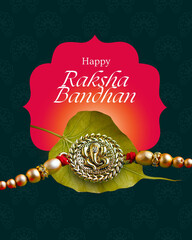 Happy Raksha Bandhan Festival image, Rakhi Special Festival Image, India Festival Image, with Dark background