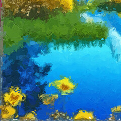 Various oil paintings, flowers, roses, peonies, flying birds, landscapes, waterfalls, mountains, waters, morning glories, ducks, streams, butterflies, chrysanthemums