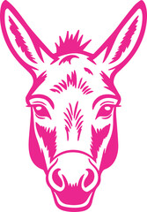 donkey face transparent icon 