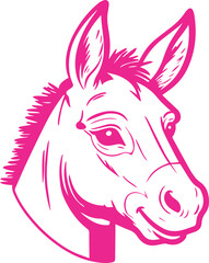 donkey face transparent icon 