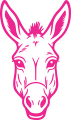 donkey face transparent icon 