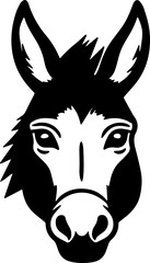 donkey face transparent icon 