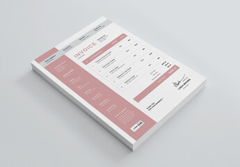 Sidebar Invoice Design Layout