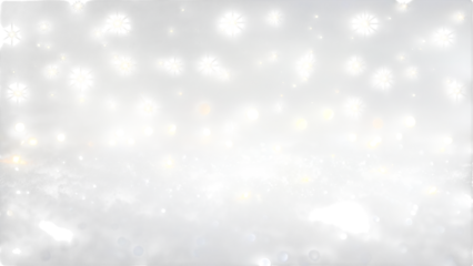 Bright, abstract blue bokeh and snowflake background for a sparkling holiday season