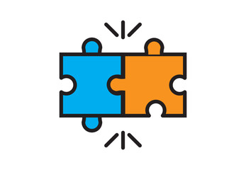 Compatibility icon symbol collection on white background. Thin linear compatibility, connection, cooperation outline icon isolated on white background. Line vector compatibility 