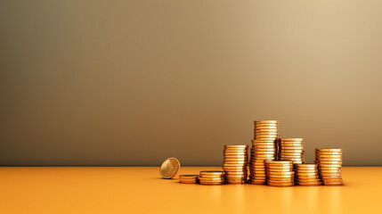 The Mountains Of Gold Coins, Copy Space