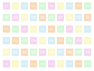 ふきだし番号文字抜きセット