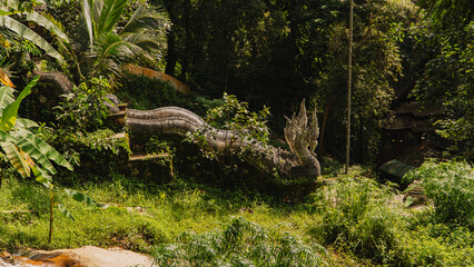Stunning Ancient temple at the Monk's trail in Chiang Mai, Thailand 