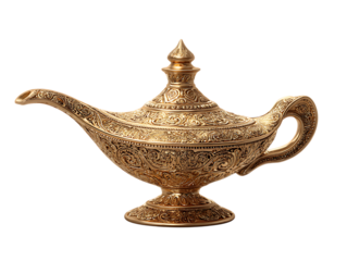 Aladdin gold lamp