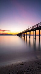 Fototapeta premium Peaceful sunrise pier