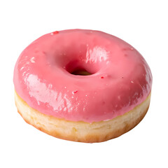 Pink Glazed Donut: Delicious Bakery Treat