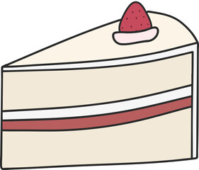 딸기조각케이크