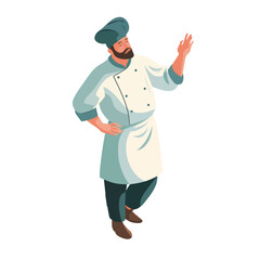 chef vector isolated