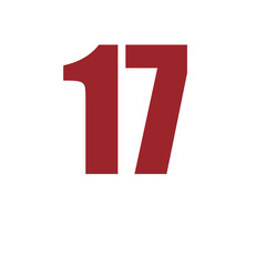 Fototapeta premium Number 17