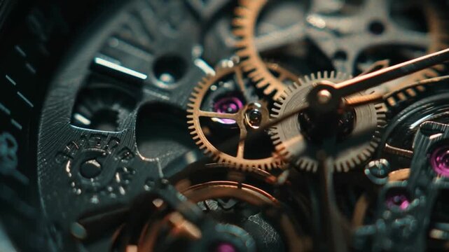 Precision instrument gear rotation