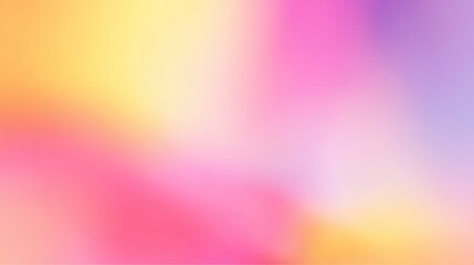 Obraz premium Soft, out-of-focus gradient of yellow, orange, pink and purple pastel colors background