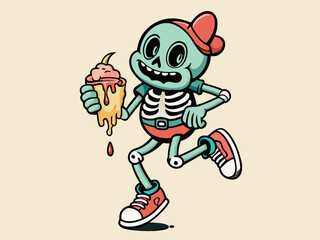 retro skeleton