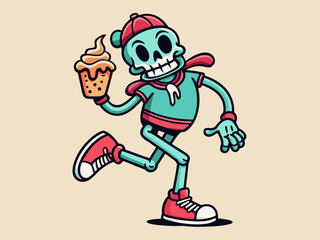 retro skeleton