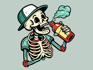 retro skeleton