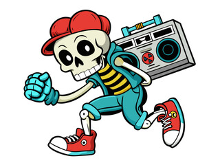 retro skeleton