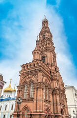 Naklejka premium Bell tower of the Epiphany Cathedral in Kazan, Russia