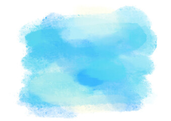 水色の水彩風テクスチャー素材