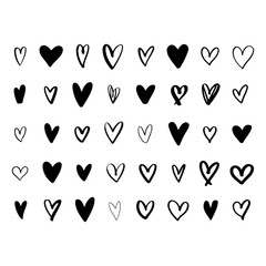 vector illustration of a heart icons