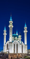 Kul Sharif mosque in Kazan Kremlin, Tatarstan, Russia. It is tourist attraction of Kazan. Kremlin. The main attraction of the city of Kazan.