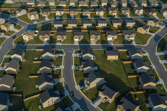 New Housing in a Subdivision in Lovejoy, Georgia